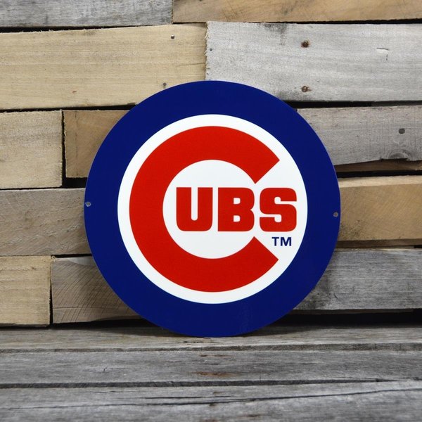 Authentic Street Signs Authentic Street Signs 94008 12 in. Cubs Primary Circle Steel Logo 94008